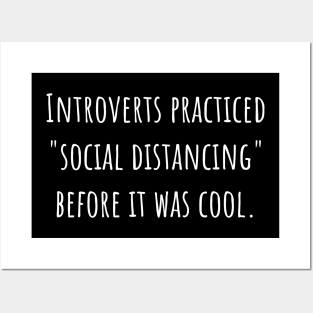 Introverts Practiced Social Distancing Before It was cool. Posters and Art